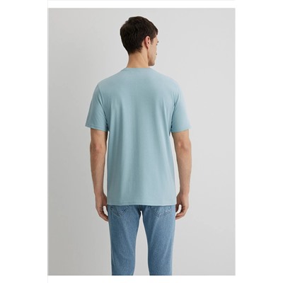 Mavi Logo Baskılı Tişört Slim Fit / Dar Kesim 066846-70838