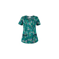 UA Pretty Persian Rain Forest Scrub Top