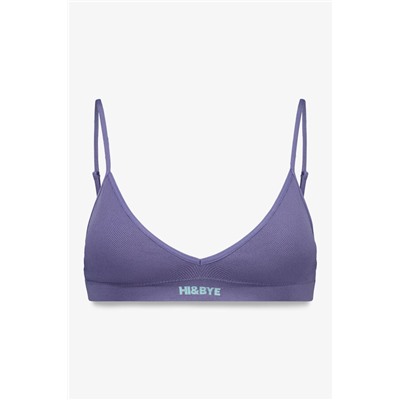Sujetador seamless triangular azul