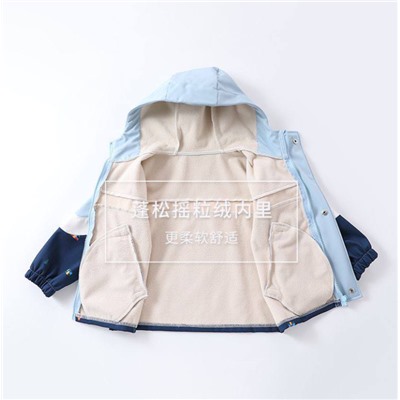 Плюшевая куртка для мальчиков осень и зима