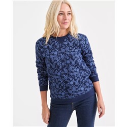 Style & Co Women's Printed Fleece Crewneck Sweatshirt, Macy's Exclusive