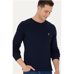 Erkek Lacivert Basic Kazak