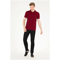 Erkek Plum Basic Polo Yaka Tişört