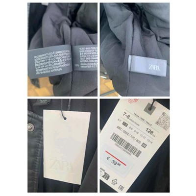 Детская кожаная куртка-бомбер ЗАР*А