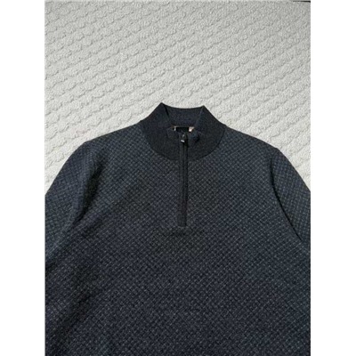 Мужской свитер с высоким горлом с замком  БОС*С