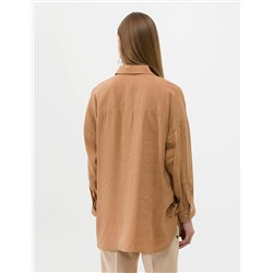 Taba Oversize Uzun Kollu Gömlek