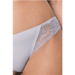 Braga clásica microfibra y encaje azul