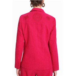 Americana fucsia troquelada