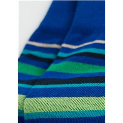 Kurze Herrensocken mit Streifenmotiv