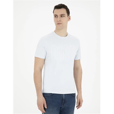 Açık Mavi Slim Fit Tişört