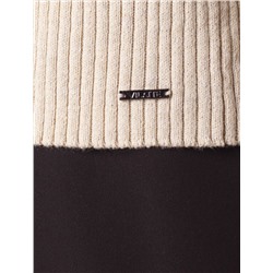 Джемпер-поло с застежкой на молнии из хлопка с кашемиром