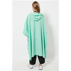 Poncho con capucha - Verde