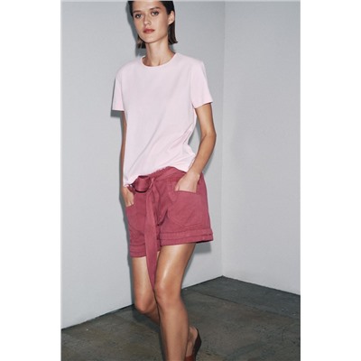 SHORT SLEEVE RUSTIC COTTON T-SHIRT