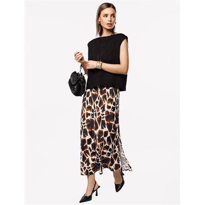 Юбка из вискозы с лиоцеллом