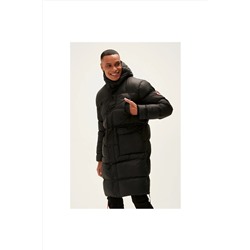 Bad Bear Goose Tail Puffer Siyah Erkek Kapüşonlu Uzun Mont 22.02.15.001-c01
