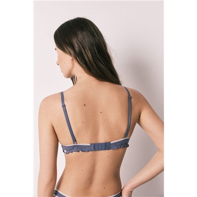 Sujetador clásico algodón azul BEAUTIFUL