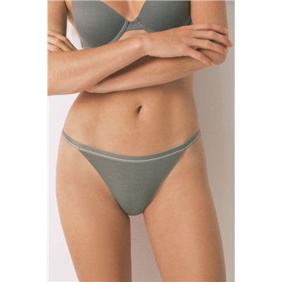 Tanga algodón rib kaki