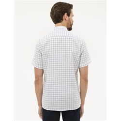 Lacivert Regular Fit Kısa Kollu Gömlek