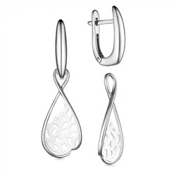 Серьги серебро 52973SW