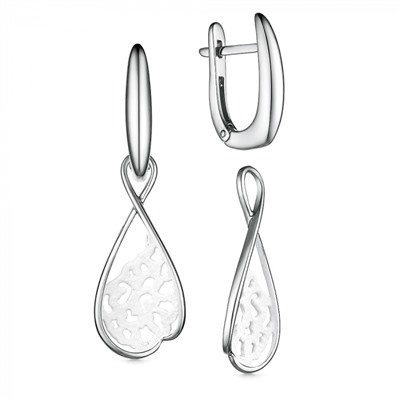 Серьги серебро 52973SW