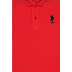 Erkek Çocuk Kırmızı Basic Polo Yaka T-Shirt