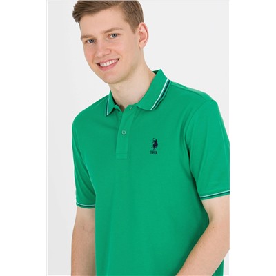 Erkek Yeşil Basic Polo Yaka Tişört