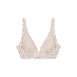 Sujetador triangular relleno encaje rosa FANTASTIC