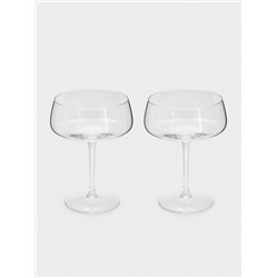 Бокал-креманка для шампанского, 450 мл, 2 шт, стекло, Melody