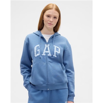 Relaxed Gap Logo Zip Hoodie