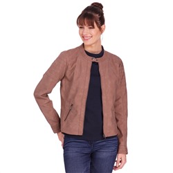 Damen Lederimitatjacke im Biker-Look