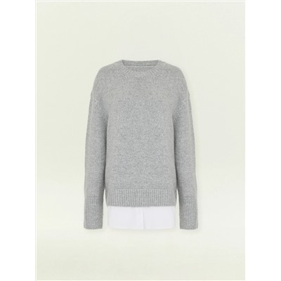 Джемпер из вискозного трикотажа с добавлением шерсти, B3234/hermetis