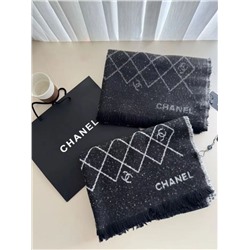 Зимняя теплая и мягкая флисовая широкая шаль/шарф с ромбовидным узором CHANE*L