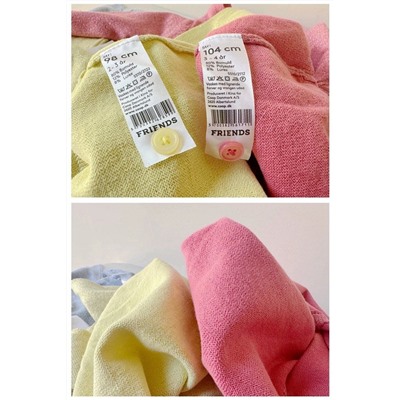 Детский хлопковый кардиган с металлизированной нитью, экспорт