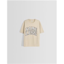 Print boxy fit short sleeve T-shirt