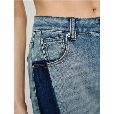 Синие джинсы "Контрастные карманы"