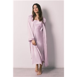 Bata midi satén lila