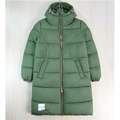 Женское  повседневное хлопковое пальто/куртка средней длины с капюшоном