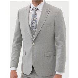 Gri Ekstra Slim Fit Yelekli Takım Elbise