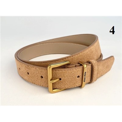 Матовый кожаный женский пояс из воловьей кожи