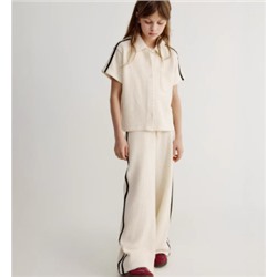 Широкие брюки из ажурного трикотажа для девочек СЕЛ*А. Экспорт. Последние 2 размера