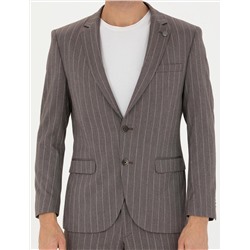 Açık Kahverengi Ex. Slim Fit Takım Elbise