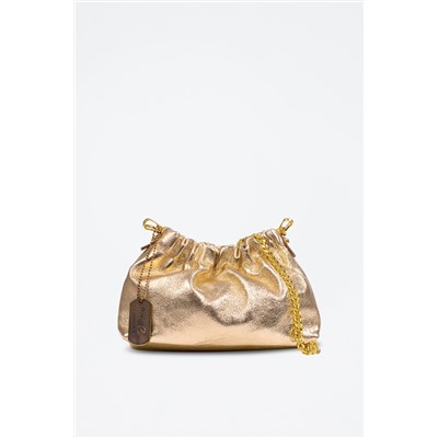 Bandolera de piel Ascea - Dorado