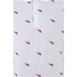 Erkek Beyaz Polo Yaka Tişört