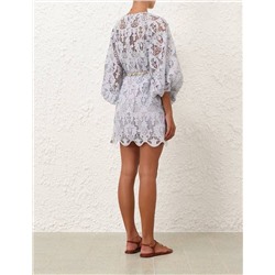 Нежного цвета красивое ажурное платье   ZIMMERMAN*N