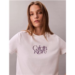 Script Logo Graphic Slim T-Shirt