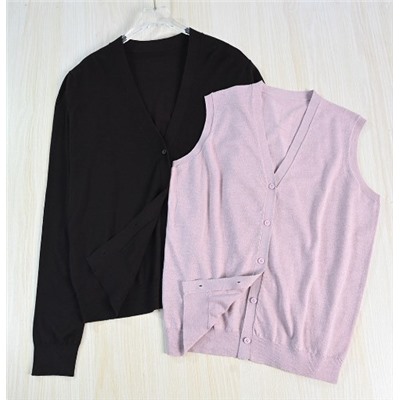 Женский комплект из двух предметов: свитер с V-образным вырезом  ДЖЕЙ*ЭН*БИ*УАЙ