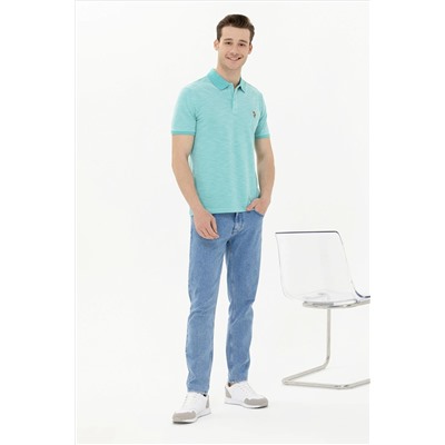 Erkek Mint Polo Yaka Tişört