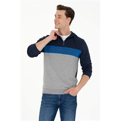 Erkek Lacivert Kapüşonlu Sweatshirt