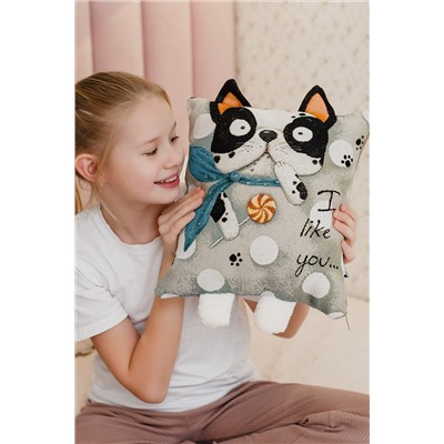 Наволочка декоративная Бульдог 32*32