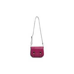 Bandolera de piel Tex Violeta